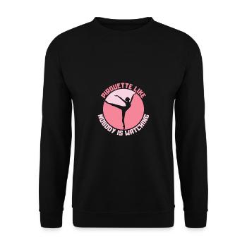 Ballet Dancer | Ballet Teacher | Ballerina - Unisex Sweatshirt - black - Front - Alina (178cm) & Michal (187cm)