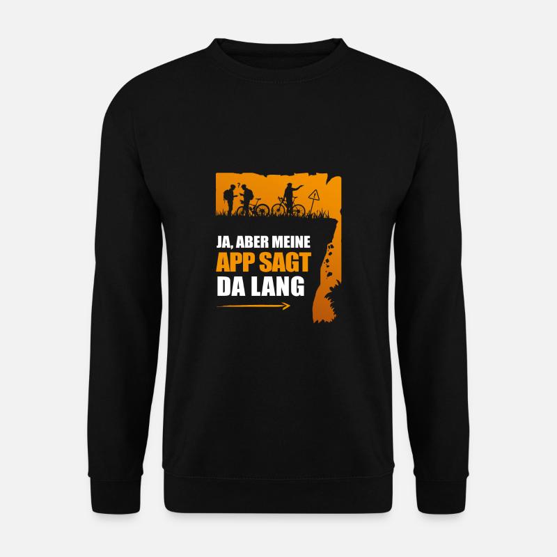 Lustiges Fahrradtour Radfahrer - Unisex Pullover - Schwarz