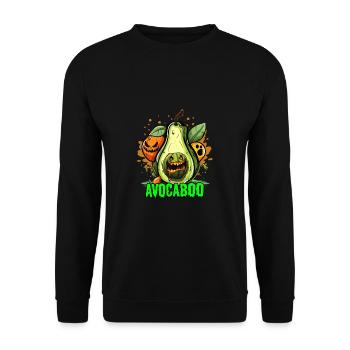 Avocat Halloween végétarien végétarien - Sweat-shirt Unisexe - noir - Devant - Alina (178cm) & Michal (187cm)