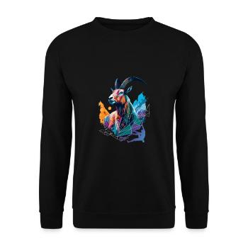 Climbing, Bouldering, Mountains, Mountaineer, Alpinist - Unisex Sweatshirt - black - Front - Alina (178cm) & Michal (187cm)