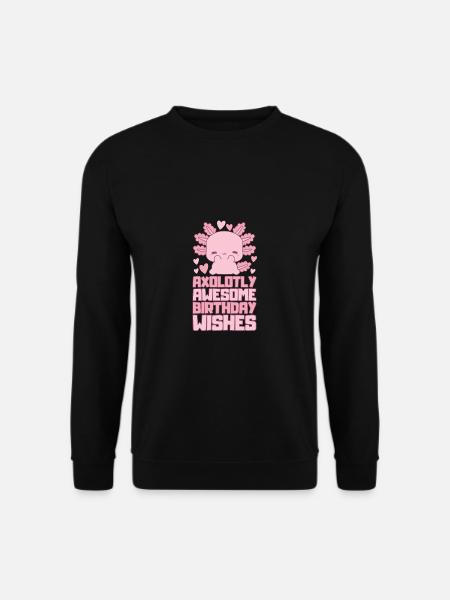 Axolotl Birthday Party - Unisex Sweatshirt - black