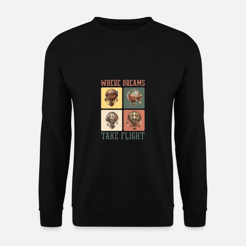 Heißluftballon - Unisex Pullover - Schwarz