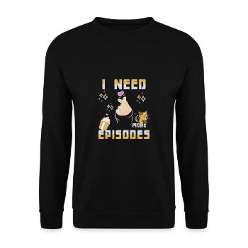 K-Drama Lover Drôle KDrama Maman - Sweat-shirt Unisexe - noir - Devant - Alina (178cm) & Michal (187cm)
