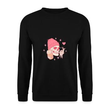 K-Drama Lover Funny KDrama Mom - Unisex Sweatshirt - black - Front - Alina (178cm) & Michal (187cm)