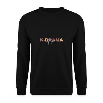 K-Drama Lover Drôle KDrama Mom - Sweat-shirt Unisexe - noir - Devant - Alina (178cm) & Michal (187cm)
