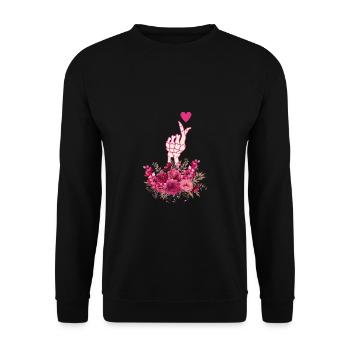 K-Drama Lover Drôle KDrama Maman - Sweat-shirt Unisexe - noir - Devant - Alina (178cm) & Michal (187cm)