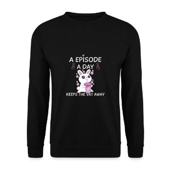 K-Drama Lover Funny KDrama Mom - Unisex Sweatshirt - black - Front - Alina (178cm) & Michal (187cm)