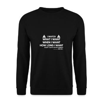K-Drama Liebhaber Lustig KDrama Mutter - Unisex Pullover - Schwarz - Vorne - Alina (178cm) & Michal (187cm)