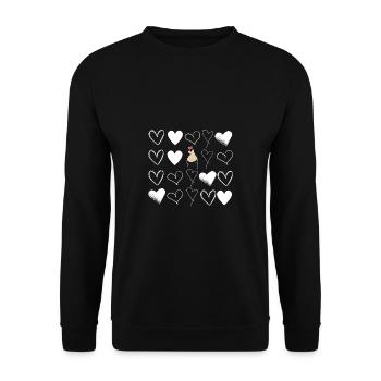K-Drama Lover Drôle KDrama Maman - Sweat-shirt Unisexe - noir - Devant - Alina (178cm) & Michal (187cm)