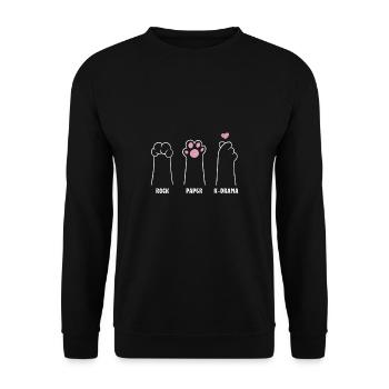 K-Drama Liebhaber Lustig KDrama Mutter - Unisex Pullover - Schwarz - Vorne - Alina (178cm) & Michal (187cm)