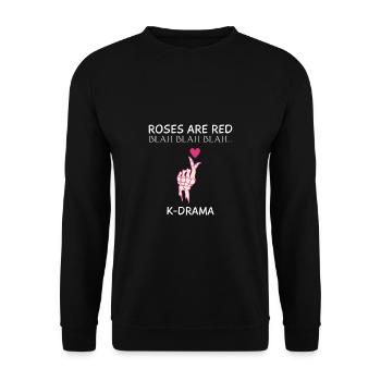 K-Drama Lover Drôle KDrama Maman - Sweat-shirt Unisexe - noir - Devant - Alina (178cm) & Michal (187cm)