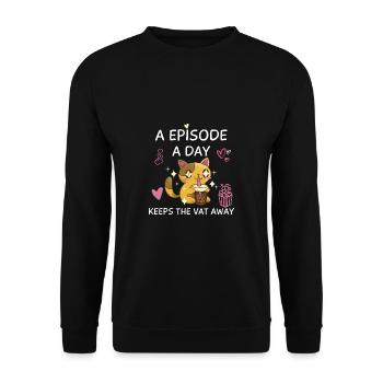 K-Drama Liebhaber Lustig KDrama Mutter - Unisex Pullover - Schwarz - Vorne - Alina (178cm) & Michal (187cm)