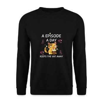 K-Drama Lover Funny KDrama Mom - Unisex Sweatshirt - black - Front - Alina (178cm) & Michal (187cm)