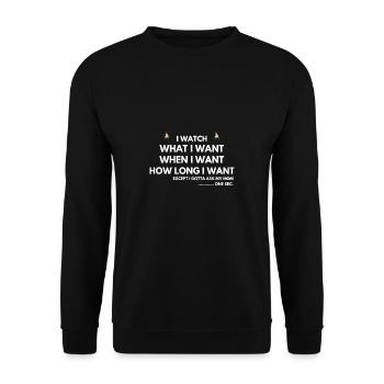 K-Drama Liebhaber Lustig KDrama Mutter - Unisex Pullover - Schwarz - Vorne - Alina (178cm) & Michal (187cm)