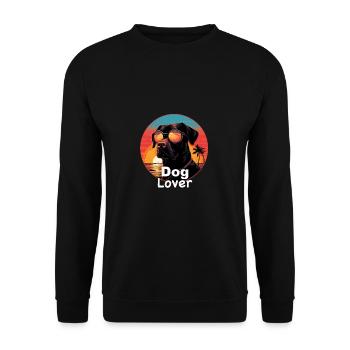 Dog Lover DesignAnimal Lover Dog Owner Gift - Unisex Sweatshirt - black - Front - Alina (178cm) & Michal (187cm)