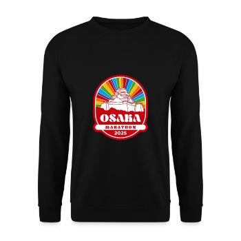 Osaka - Marathon - 2025 - Unisex Sweatshirt - black - Front - Alina (178cm) & Michal (187cm)