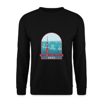 Tokyo - Semi-marathon – 2025 - Sweat-shirt Unisexe - noir - Devant - Alina (178cm) & Michal (187cm)