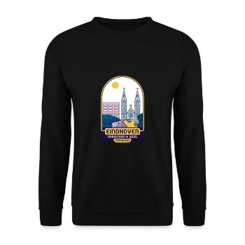 Eindhoven, Marathon – 2025 - Netherlands - Unisex Sweatshirt - black - Front - Alina (178cm) & Michal (187cm)