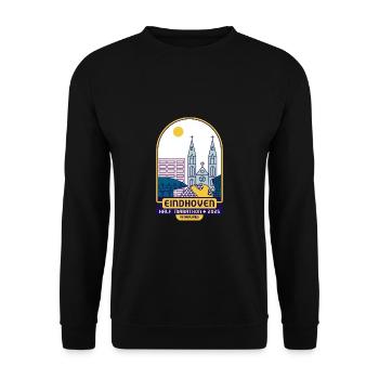 Eindhoven, Half Marathon – 2025 - Netherlands - Unisex Sweatshirt - black - Front - Alina (178cm) & Michal (187cm)