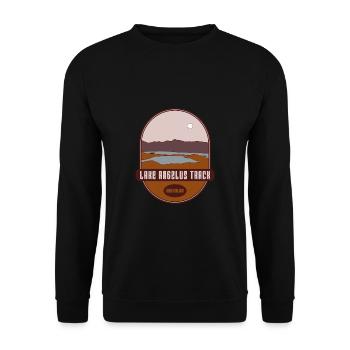 Lake Angelus track - New Zealand - Unisex Sweatshirt - black - Front - Alina (178cm) & Michal (187cm)
