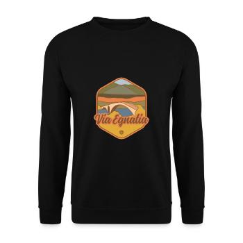 Via Egnatia - Balkans - Unisex Pullover - Schwarz - Vorne - Alina (178cm) & Michal (187cm)