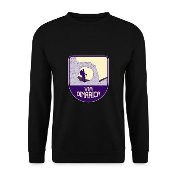 Via Dinarica – Long-Distance Trail - Unisex Sweatshirt - black - Front - Alina (178cm) & Michal (187cm)