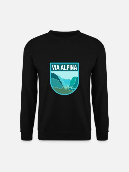 Via Alpina - Unisex Sweatshirt - black