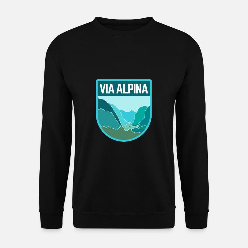 Via Alpina - Unisex Pullover - Schwarz