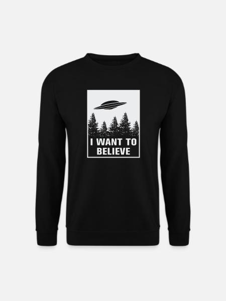 I Want to Believe - Unisex Sweatshirt - black