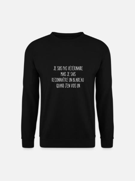 je suis pas vétérinaire - Sweat-shirt Unisexe - noir
