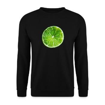 Lime - Unisex Sweatshirt - black - Front - Alina (178cm) & Michal (187cm)