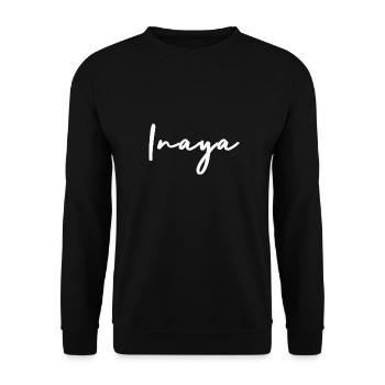 Inaya - Unisex Pullover - Schwarz - Vorne - Alina (178cm) & Michal (187cm)