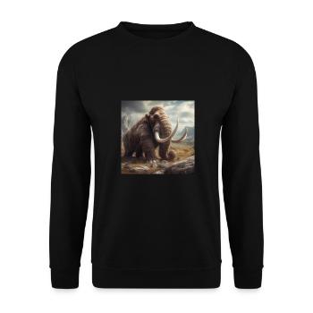 Mammouth - Sweat-shirt Unisexe - noir - Devant - Alina (178cm) & Michal (187cm)