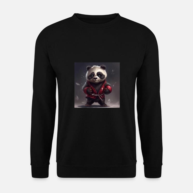 nebulastar lovable troll panda MMA - Unisex Sweatshirt - black