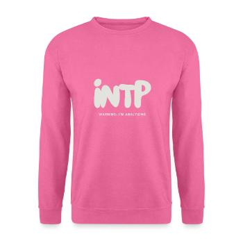 INTP MBTI Myers Briggs Personality Typography - Unisex Sweatshirt - pink - Front