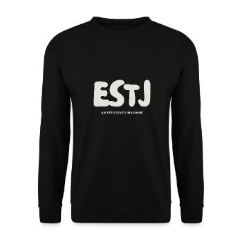 ESTJ MBTI Type de personnalité Extraverti - Sweat-shirt Unisexe - noir - Devant - Alina (178cm) & Michal (187cm)