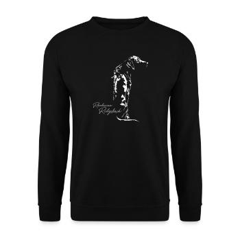 RHODESIAN RIDGEBACK RR motif de chien Wilsigns chiens - Sweat-shirt Unisexe - noir - Devant - Alina (178cm) & Michal (187cm)