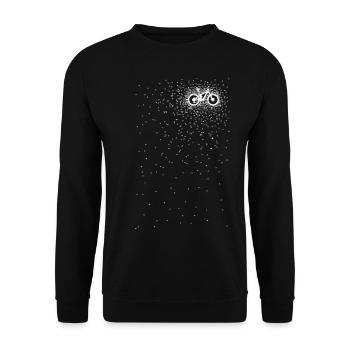 Mountain bike cycling bike - Unisex Sweatshirt - black - Front - Alina (178cm) & Michal (187cm)