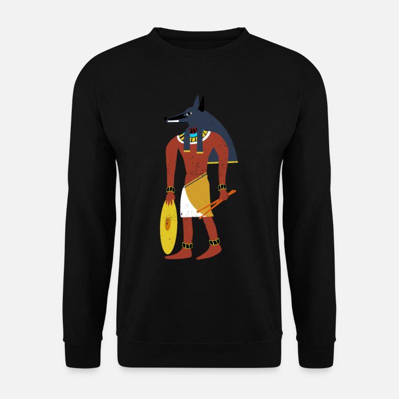 Drummer - Ägyptischer Drummer - Unisex Pullover - Schwarz