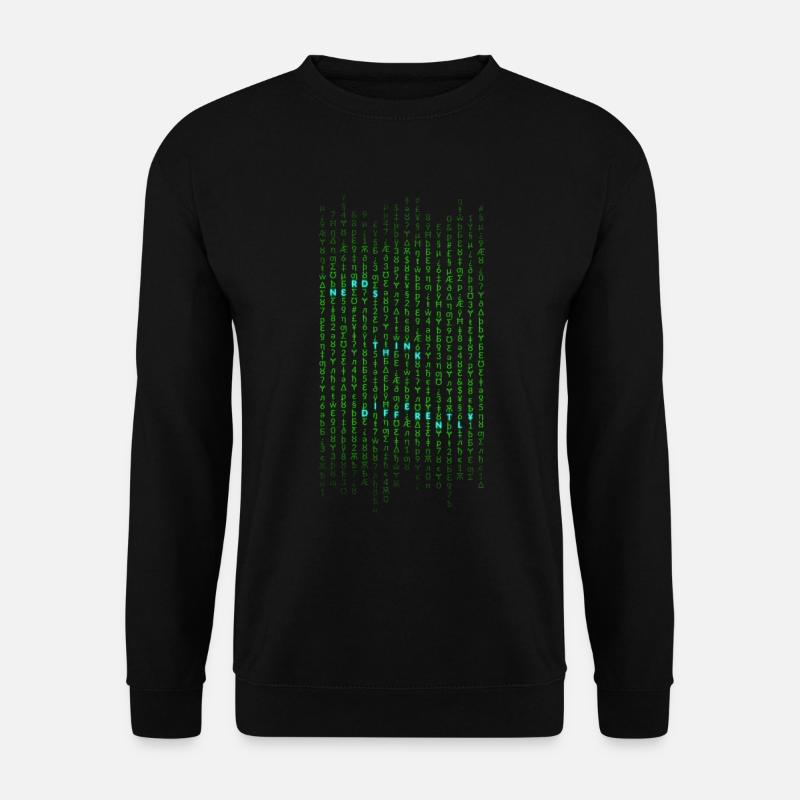 Les nerds pensent différemment - Sweat-shirt Unisexe - noir