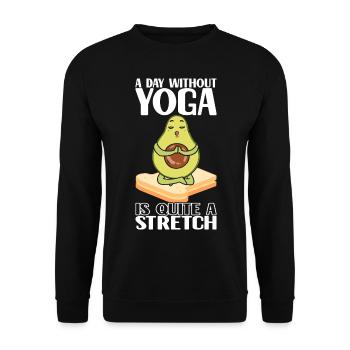 Avocado Toast - Unisex Pullover - Schwarz - Vorne - Alina (178cm) & Michal (187cm)