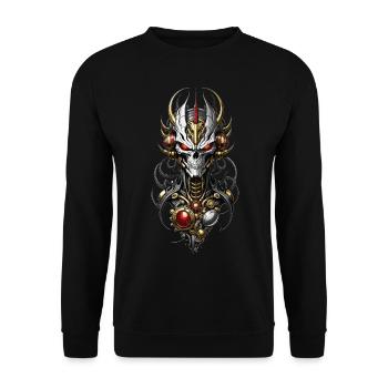 Devilnator - Unisex Pullover - Schwarz - Vorne - Alina (178cm) & Michal (187cm)