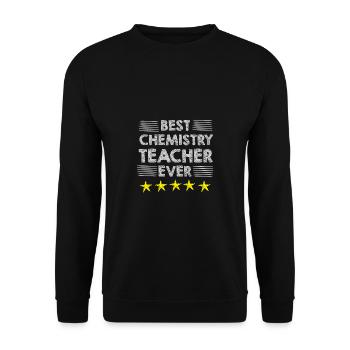 Chemie Lehrer Wissenschaftler Chemieker - Unisex Pullover - Schwarz - Vorne - Alina (178cm) & Michal (187cm)