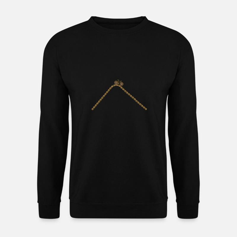 Bicycle Chain Design - Unisex Sweatshirt - black