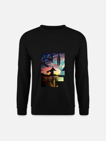 Surf Surfers Surfing Surfing - Unisex Sweatshirt - black