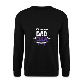Grusel Halloweenspruch Spruch Halloween - Unisex Pullover - Schwarz - Vorne - Alina (178cm) & Michal (187cm)