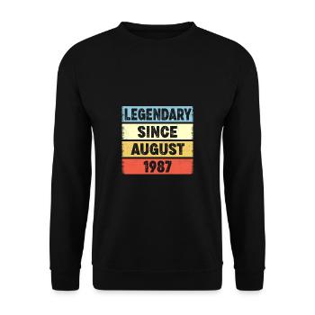 Legendary Since August 1987 35e anniversaire - Sweat-shirt Unisexe - noir - Devant - Alina (178cm) & Michal (187cm)