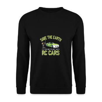 RC Auto Hobby Spruch Ferngestuertes Auto - Unisex Pullover - Schwarz - Vorne - Alina (178cm) & Michal (187cm)