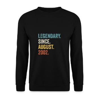 Legendary Since August 2002 20e anniversaire - Sweat-shirt Unisexe - noir - Devant - Alina (178cm) & Michal (187cm)