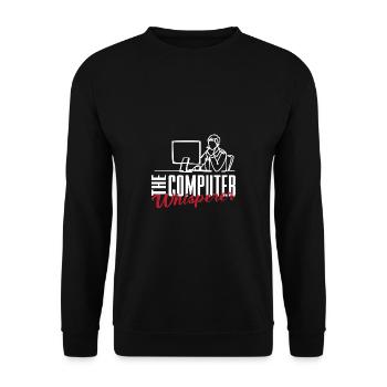 Lustiger Informatiker Spruch, Informatik - Unisex Pullover - Schwarz - Vorne - Alina (178cm) & Michal (187cm)